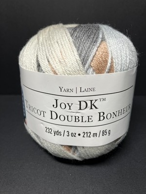 Loops & Threads Joy DK Tricot Double Bonheur Rare 6 Skeins Soft Acrylic