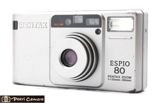 Near MINT PENTAX ESPIO 80 AF Zoom Silver Point Shoot 35mm Film Camera JAPAN