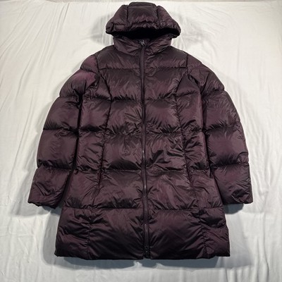 Eddie Bauer Luna Peak Down Puffer Jacket Long Purple Women s Medium 