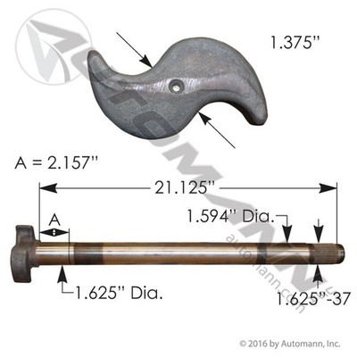 Automann 121.372104.01 Camshaft Lh E-2099, R607020, AXA04203, AXA000420003