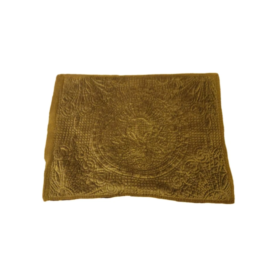 Pottery Barn Velvet Medallion Shams Standard Set Of 2 - Image 3 of 4