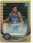 2025-26 Bowman Jase Richardson #BCA-JR Gold Geometric Auto RC /50