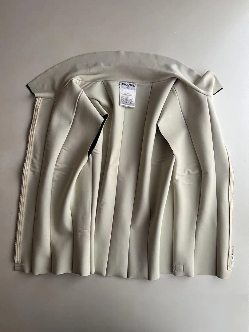 CAMICIA CHANEL LINE ZIP SS1999 taglia 36