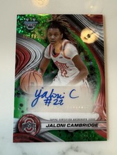 2024-25 Bowman University Best Jaloni Cambridge Green /99 Auto