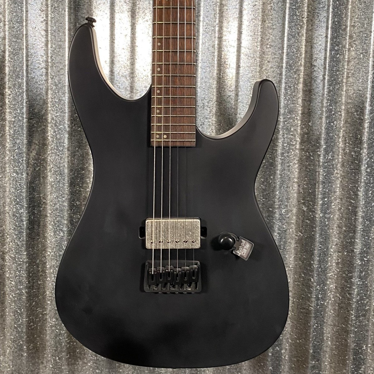 ESP LTD M-201HT Hard Tail Black Satin Guitar M201HTBLKS #7202 Used