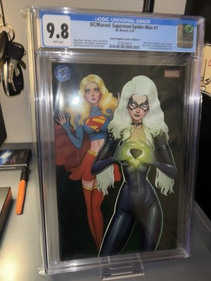 Superman Spider-Man #1 CGC 9.8 Szerdy Virgin Foil Variant Cover (B) Limited 1000