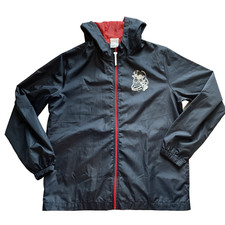 My Hero Academia UA High Jacket Men Medium Black Windbreaker Hood Anime Cosplay