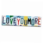 I Love You More Metal Tin Sign - Romantic Vintage Wall Art for Above Door, lym
