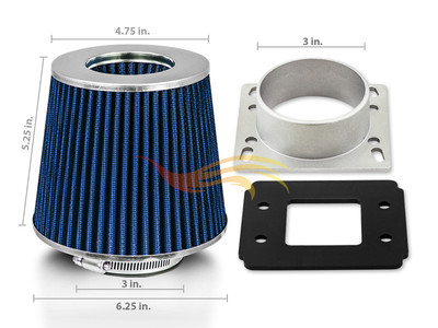 90-98 Mazda Protege MX3 Miata MX5 Intake Filter+Adapter