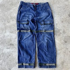 Vintage Marithe Francois Girbaud Jeans Shuttle Green Size 40 Skate Baggy Y2K