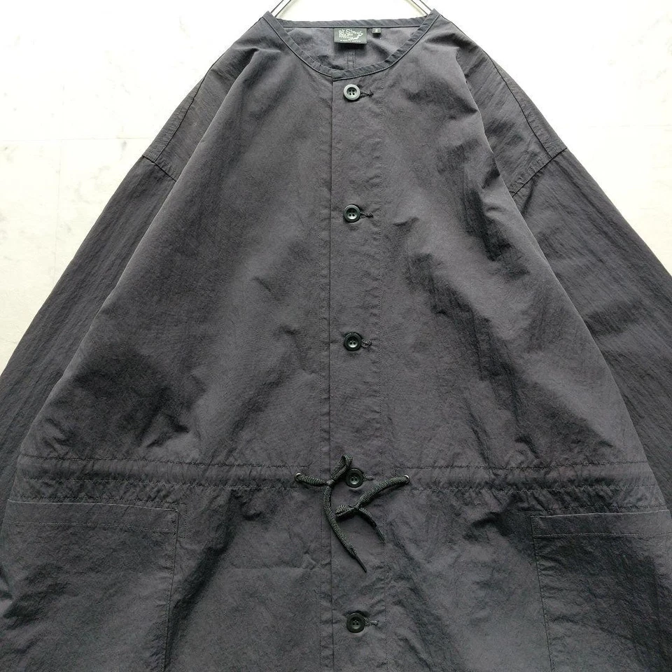 orSlow Or Slow Colorless Nylon Overcoat Black Japan Men's Size JPN M(2) used - Image 3 of 4