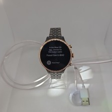 Fossil Gen 6 Touchscreen Stainless Steel Smartwatch with Bluetooth and Wear OS