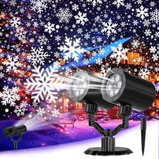 Christmas Projector Lights Outdoor,  Dynamic Snowflake Projector IP65 Waterproof