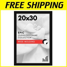 Refined 20x30 Black Picture Frame - Polished Plexiglass