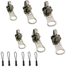 Universal Zipper Repair Kit - 3-Size Double-Sided Zippers Slider Replacement ...