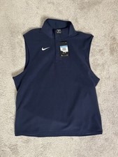 Nike Therma-FIT Fleece Football Coaches Victory Vest Navy DA4965-419 SZ Men  s M