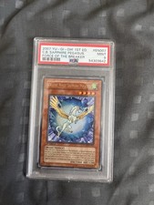 2007 YU - GI - OH! 1ST ED. C.B. SAPPHIRE PEGASUS FORCE OF THE BREAKER PSA9 MINT 