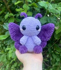 Crochet Butterfly Plushie, Handmade Insect Toy, Wings, Cute Animal
