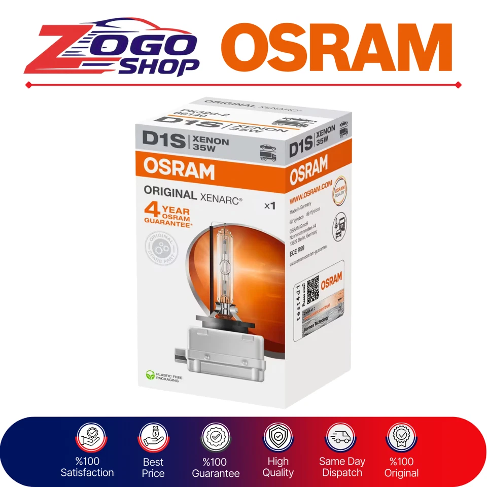 Osram Xenarc 66140 D1S 35W Xenon Headlight ( Single ) Foto 2 de 4