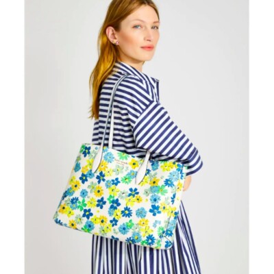 NWT Kate Spade All day Floral Medley Latge Tote with wristlet and
