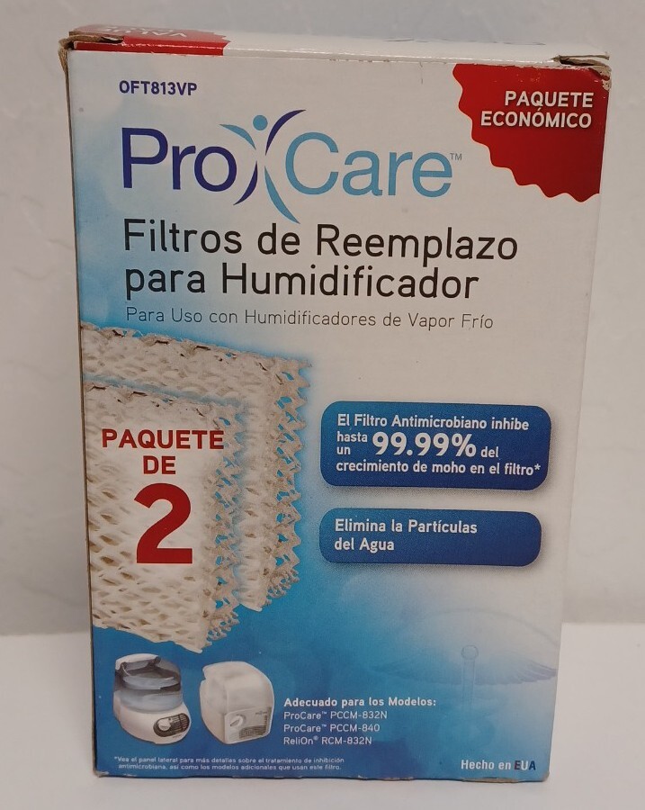 ProCare OFT813VP Replacement Humidifier Filters Pack of 2 for sale
