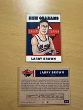 2019 1967-68 Lana Sports ABA #52 LARRY BROWN Rookie RC New Orleans Buccaneers