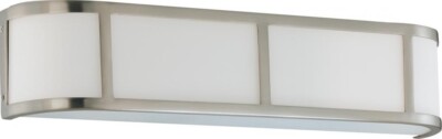 Nuvo Lighting Odeon 3 Light Wall Sconce w/ Satin White Glass - 60-2873