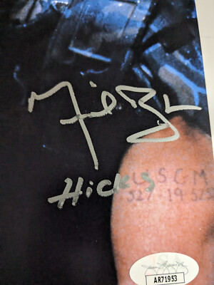 MICHAEL BIEHN Signed ALIENS 8x10 Photo Autograph Hicks Inscription