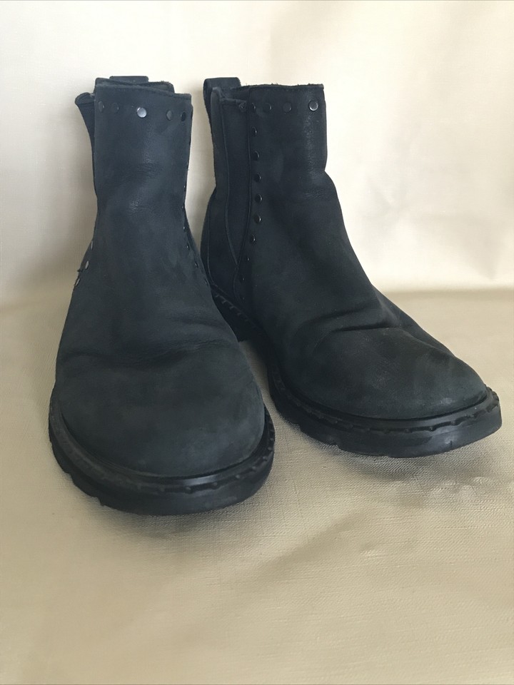 Sorel Women's Lennox Chelsea Black Leather Stud Ankle Boot Waterproof