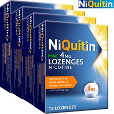 NiQuitin Mint 4 mg Lozenges - Effective Smoking Craving Relief- 72 Lozenges