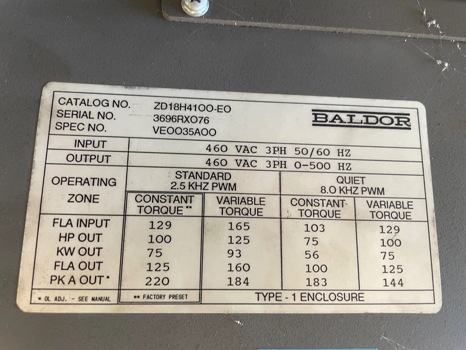 BALDOR 008385 SCR FIRING BOARD FOR 100HP ZD 18H VFD - Image 4 of 4