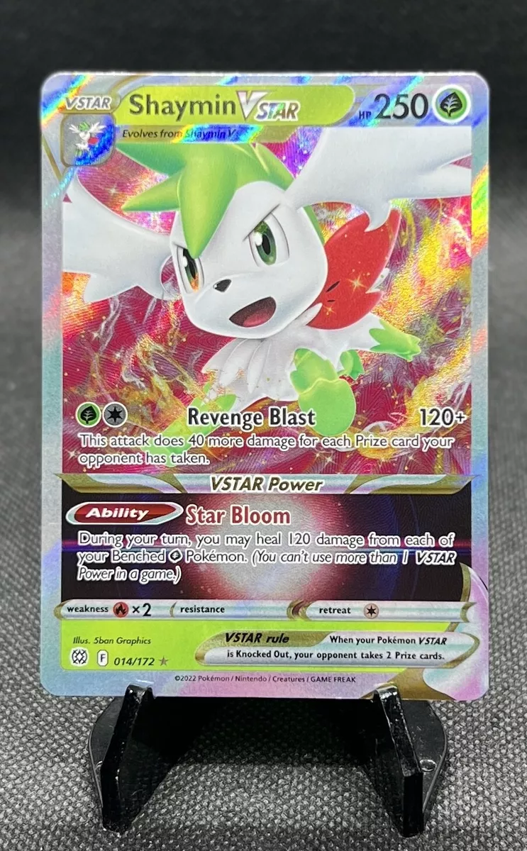 Shaymin V STAR 014/172 Ultra Rare Holo Pokemon Brilliant Stars NM