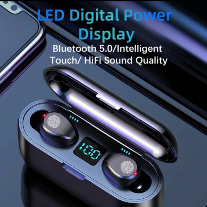Bluetooth 5.0 TWS Wireless Earbuds - IPX7 Waterproof, Noise Cancelling, 3-Hour Playtime, With Charging Case 10 thumbnail image