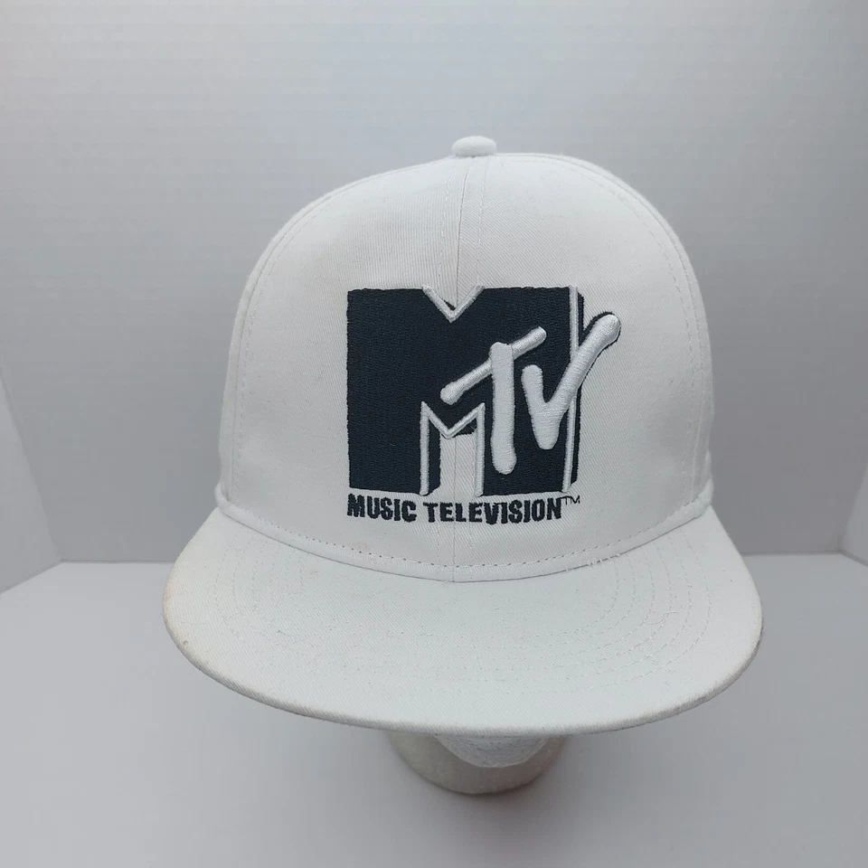 MTV Logo Snap Back Sombrero Adolescente Juvenil Gorra Logo Bordado Foto 2 de 4
