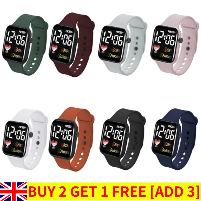 Digital Watch Waterproof Kids Watch Children for Boys Girls LED Wrist Watch