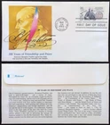 Scott 2036 FDC Benjamin Franklin US Sweden Amity Commerce Treaty Fleetwood Gold