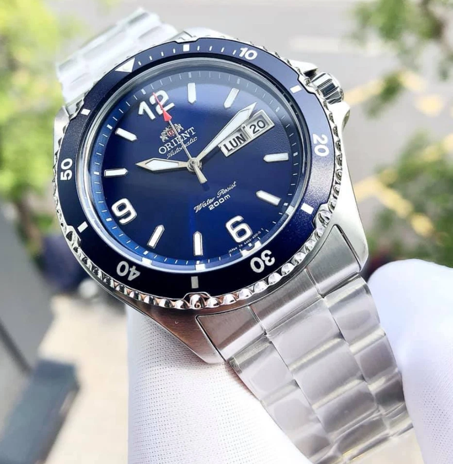 Orient Mako II Blue Dial Automatic Diver's Men's Watch