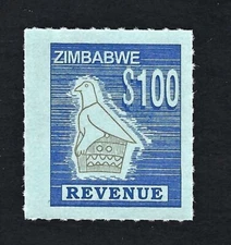 $100 Zimbabwe Revenue Stamp