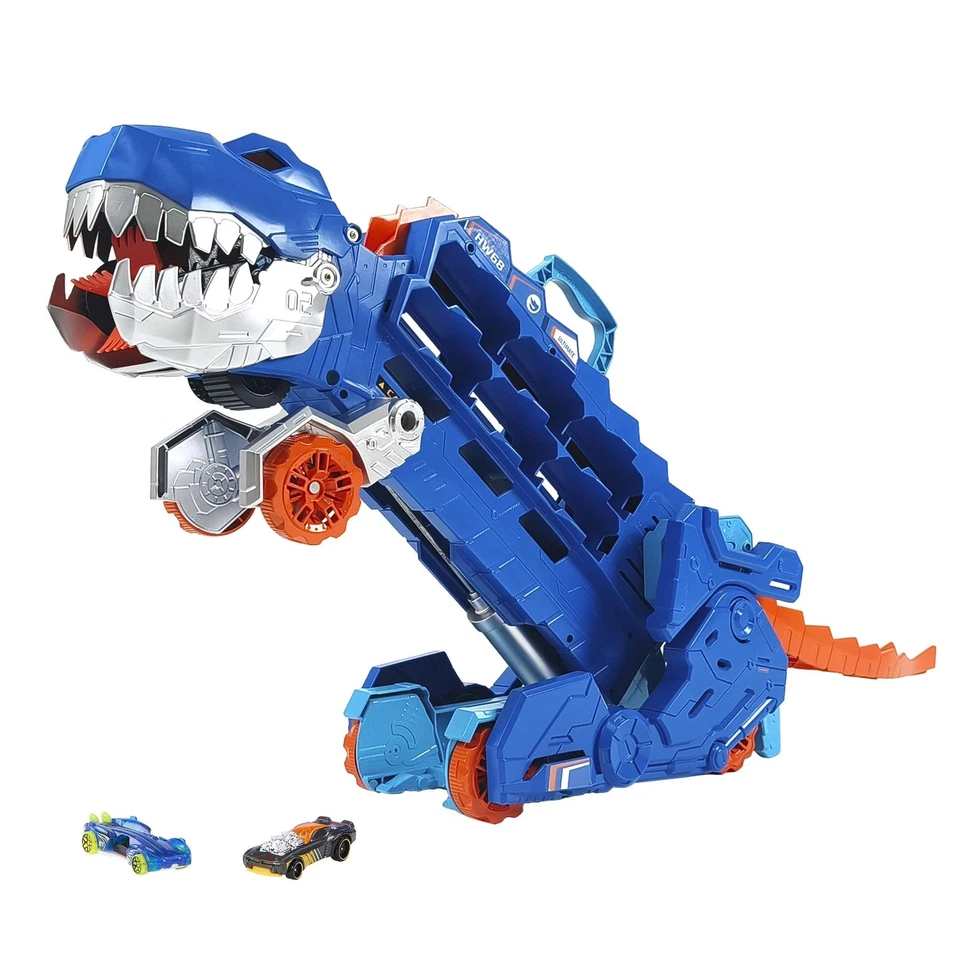 Hot Wheels Ultimate T-Rex Transporter Electronic Vehicle Storage Playset - Image 3 of 4
