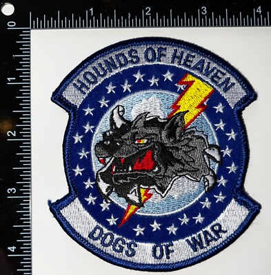 USAF 524th Fighter Squadron Hounds of Heaven Dogs of War Patch | eBay