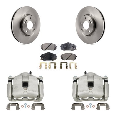 [Front] Brake Caliper Rotor Semi-Metallic Pad Kit For Kia Sportage From 12 10 15
