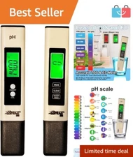 Ultimate Water Testing Kit - Digital pH and TDS/EC Meter with Backlit Display
