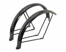 NEW! ORIGINAL 26" LOWRIDER FLARED  ADJUSTABLE BALOON FENDER SET IN BLACK.