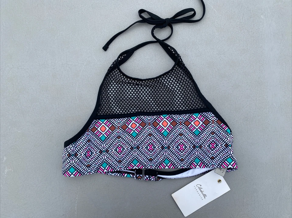 Girls Emoji, Cleobella, Xhilaration Bikini Swim Top Dance Lot XL 14-16 UPF 50 - Image 4 of 4