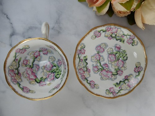 Tazza e piattino Royal Albert Bone China " May Blossom " - Foto 8 di 10