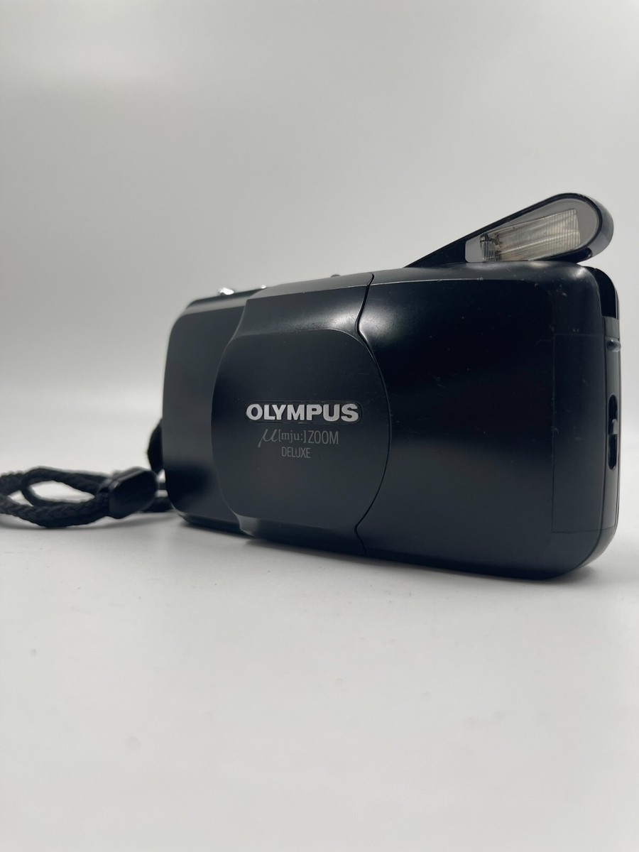 FOR PART) Black Olympus µ mju Zoom Deluxe 35 mm Point & Shoot Film