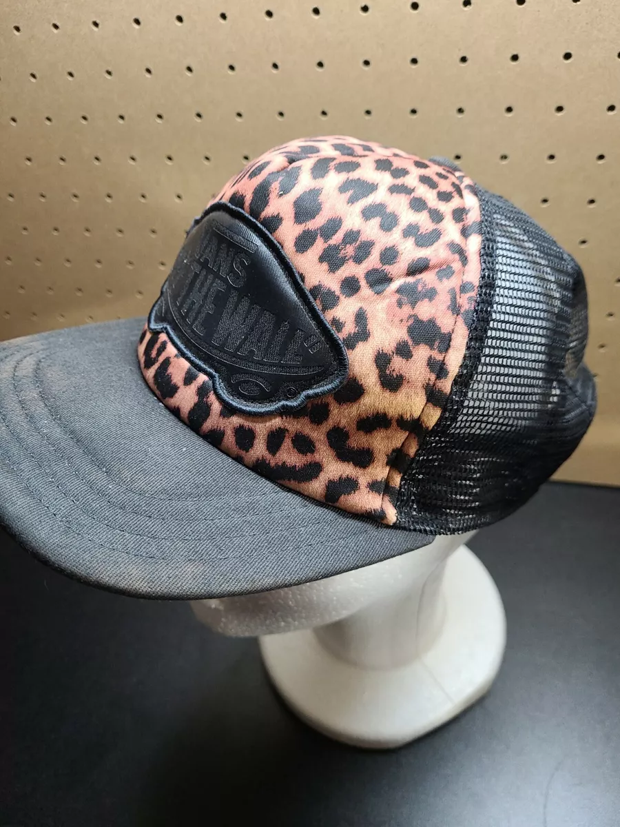 Vans Off The Wall Snapback Leopard Print Trucker Mesh Hat
