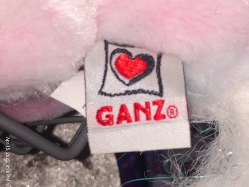 🦄Ganz Webkinz "Pink Pony* Fluffy White Mane Tail Sparkly Pink Feet HM117 Plush! - Picture 11 of 14