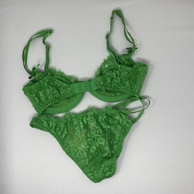 Agent Provocateur Payge Green 2-piece Set: Bra 32D / Brief AP1 Extra Small New