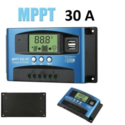 Regolatore Di Carica Solare MPPT BL912B – 30A 12V/24V – Display LCD, Protezioni Multiple, Uscita USB